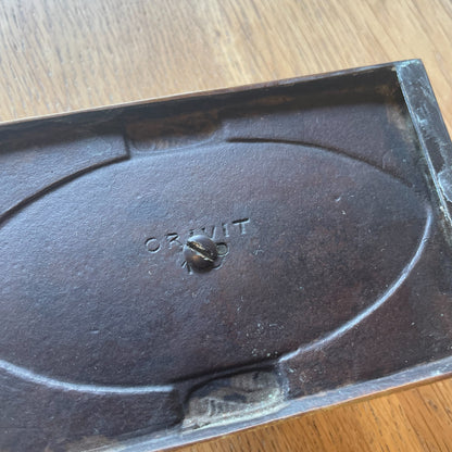 Art Nouveau Brass Desk Set