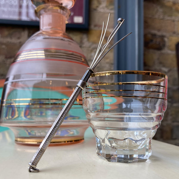 Vintage Silver Swizzle Stick