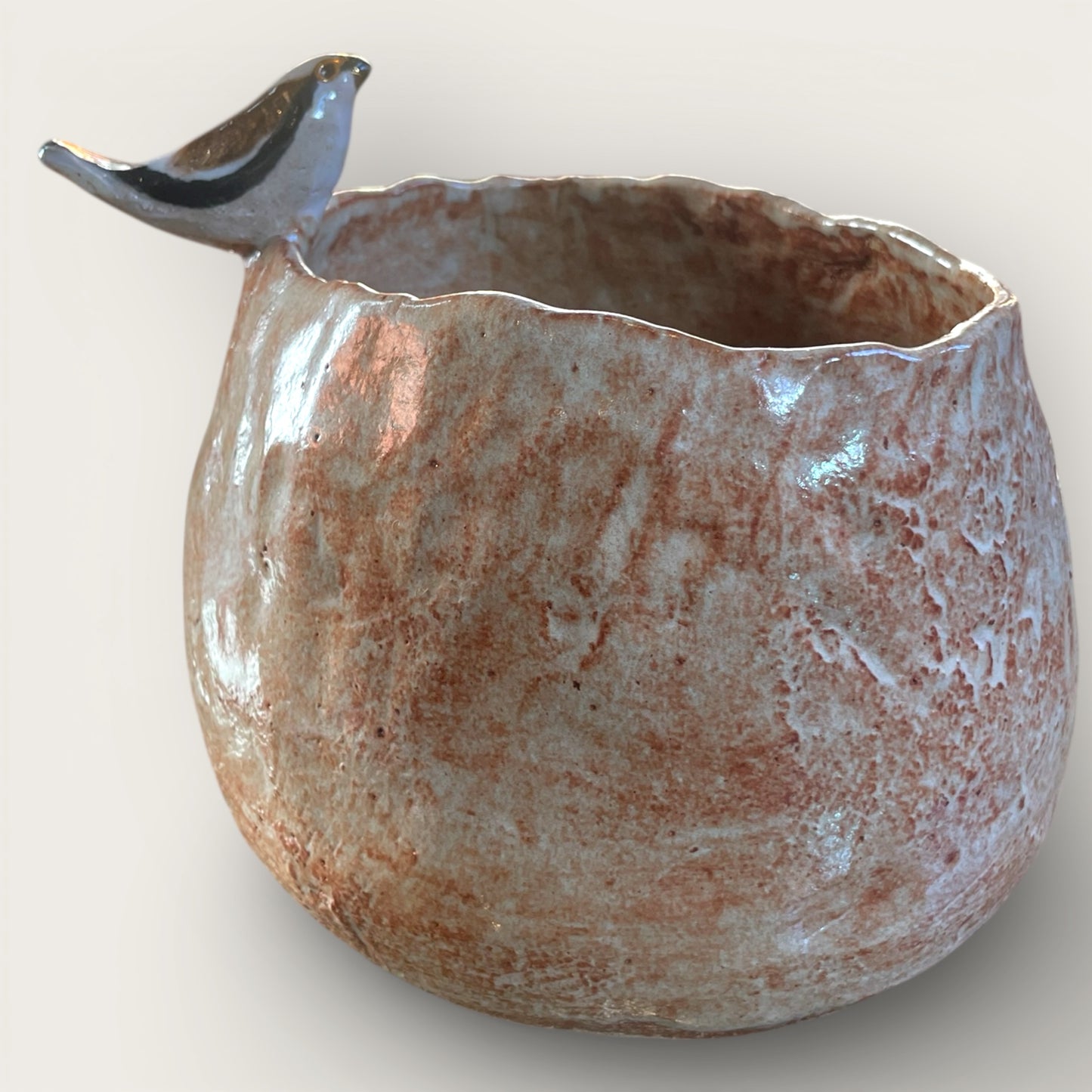 Handmade Ceramic Bird Vase