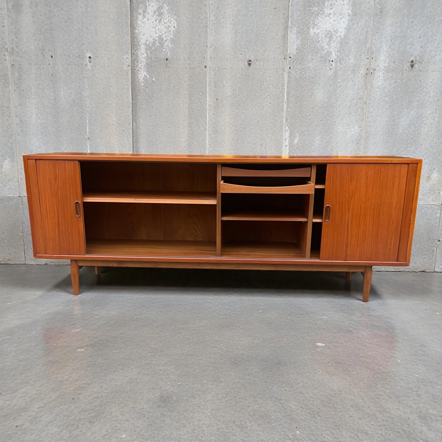 Arne Vodder Teak Sideboard with Tambour Doors