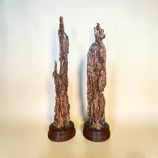 Pair Of Copper Sculptures