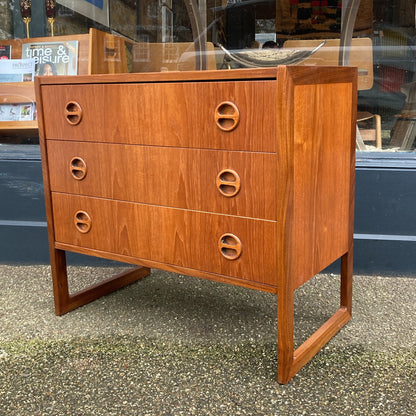 Teak Domino Chest Of Drawers