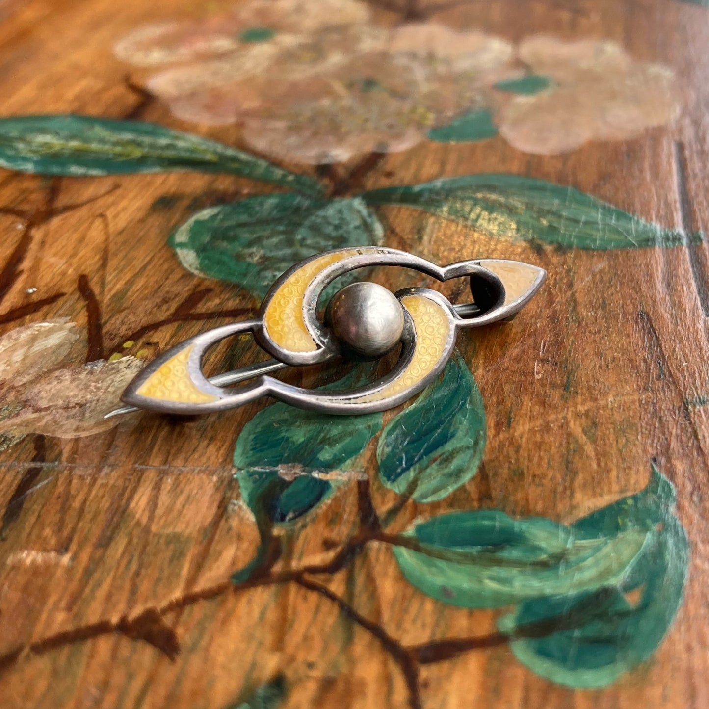 Art Nouveau Silver Brooch