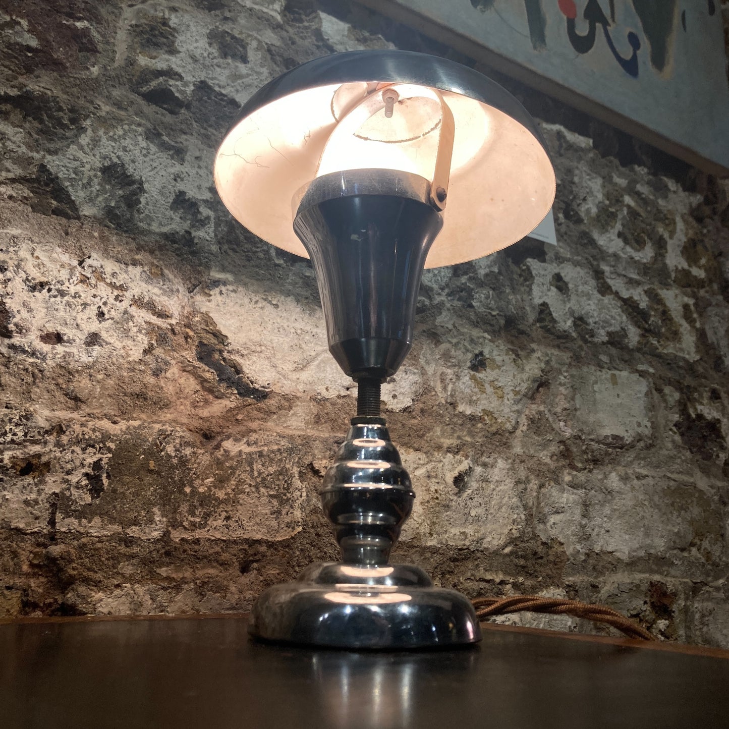 Art Deco Chrome Desk Lamp