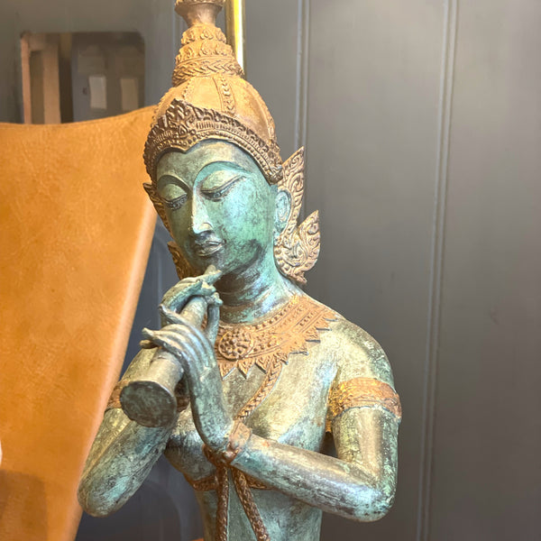 Bronze Thai Musician Light