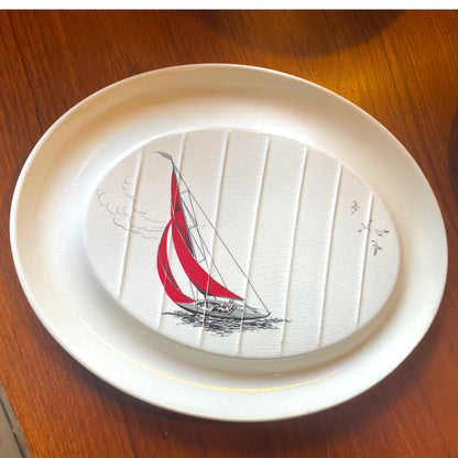 Palissy Red Regatta Platter