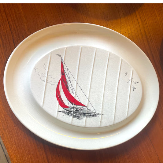 Palissy Red Regatta Platter