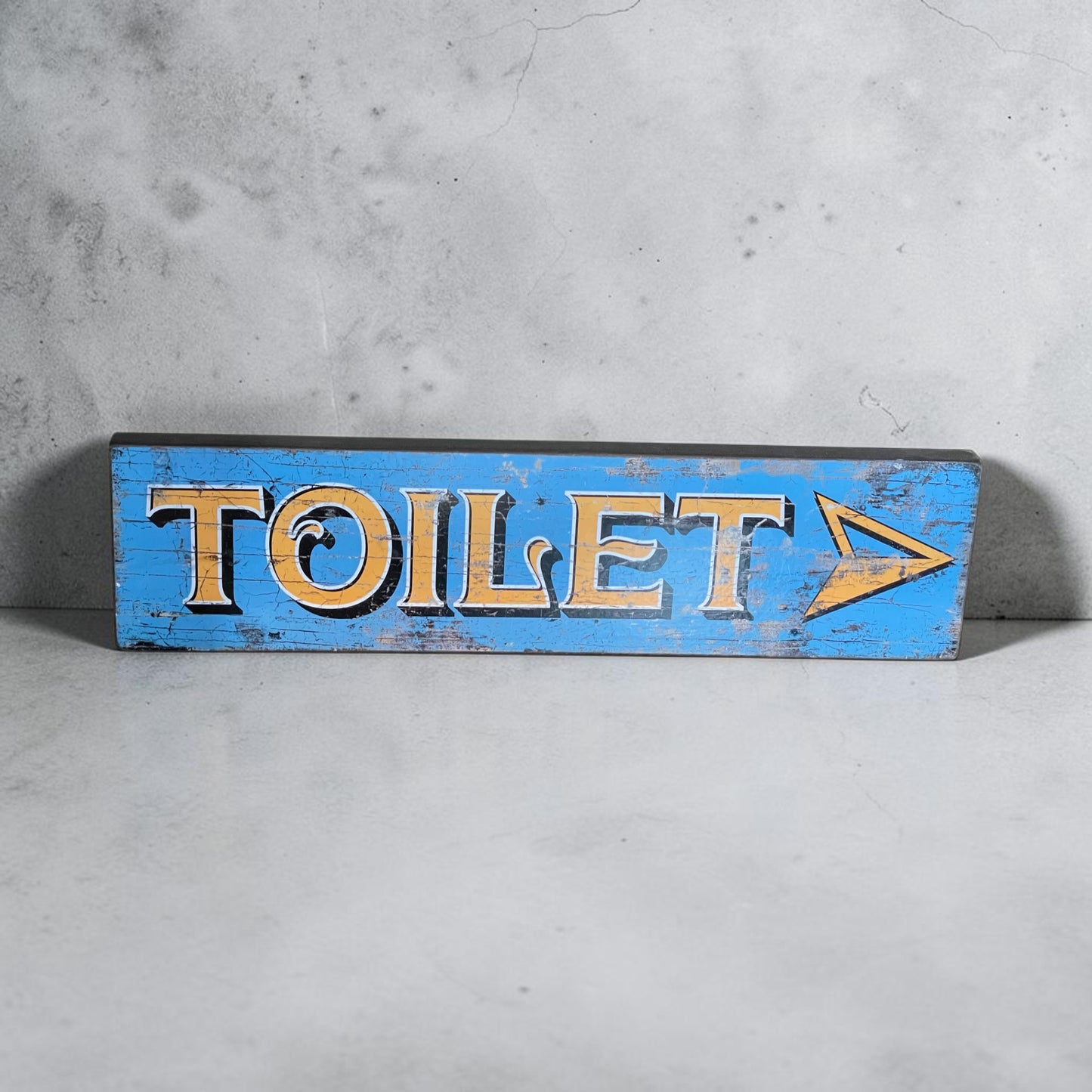 Decorative Wooden Toilet Sign