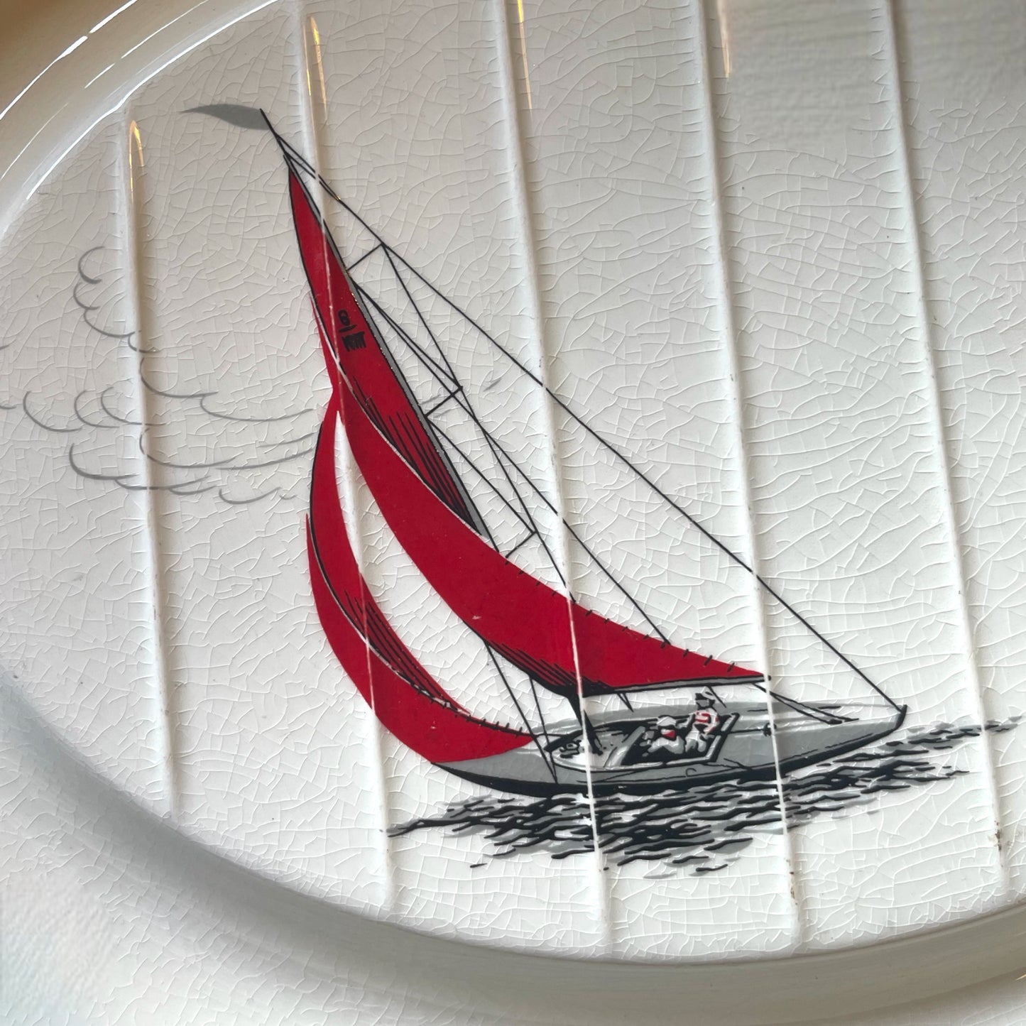 Palissy Red Regatta Platter