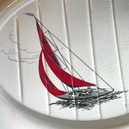 Palissy Red Regatta Platter