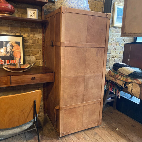 Leather Trunk Drinks Cabinet