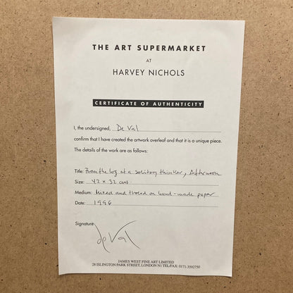 Manuel De Val, From The Log of a Solitary Thinker, Afternoon