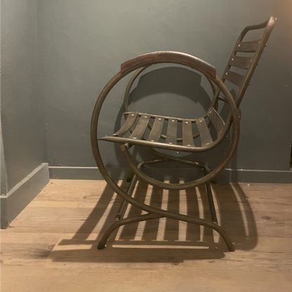 Tubular Metal Armchairs