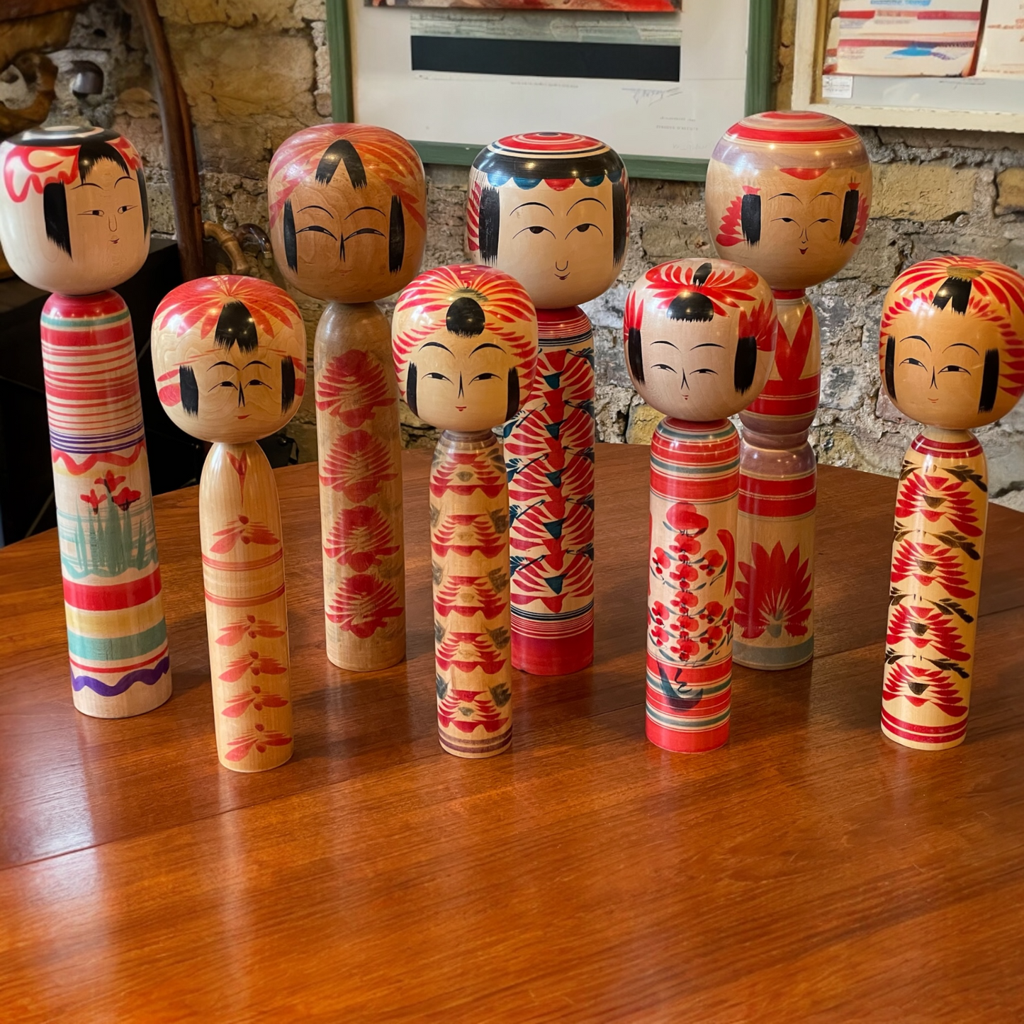Vintage Japanese Kokeshi Dolls