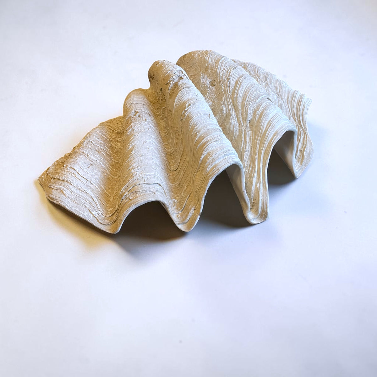 Large Vintage Resin Clam Shell