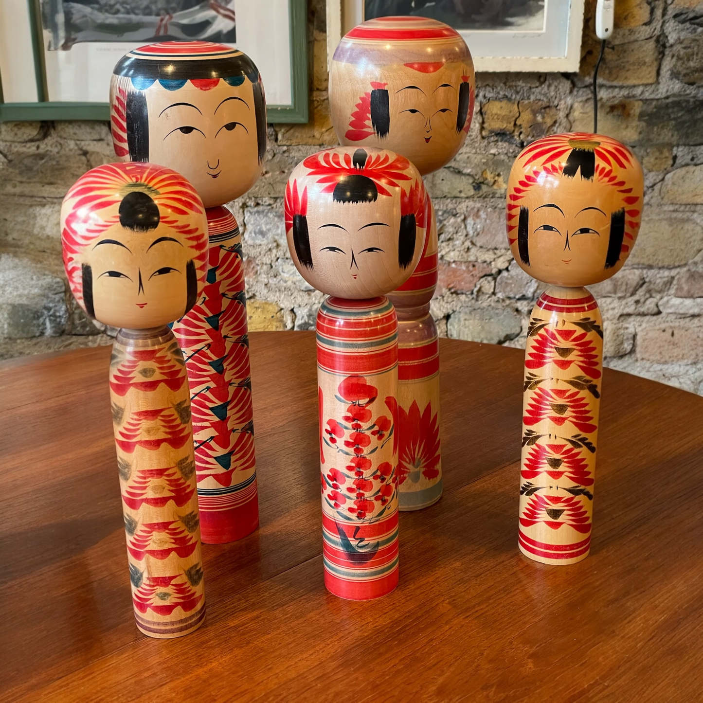 Vintage Japanese Kokeshi Dolls
