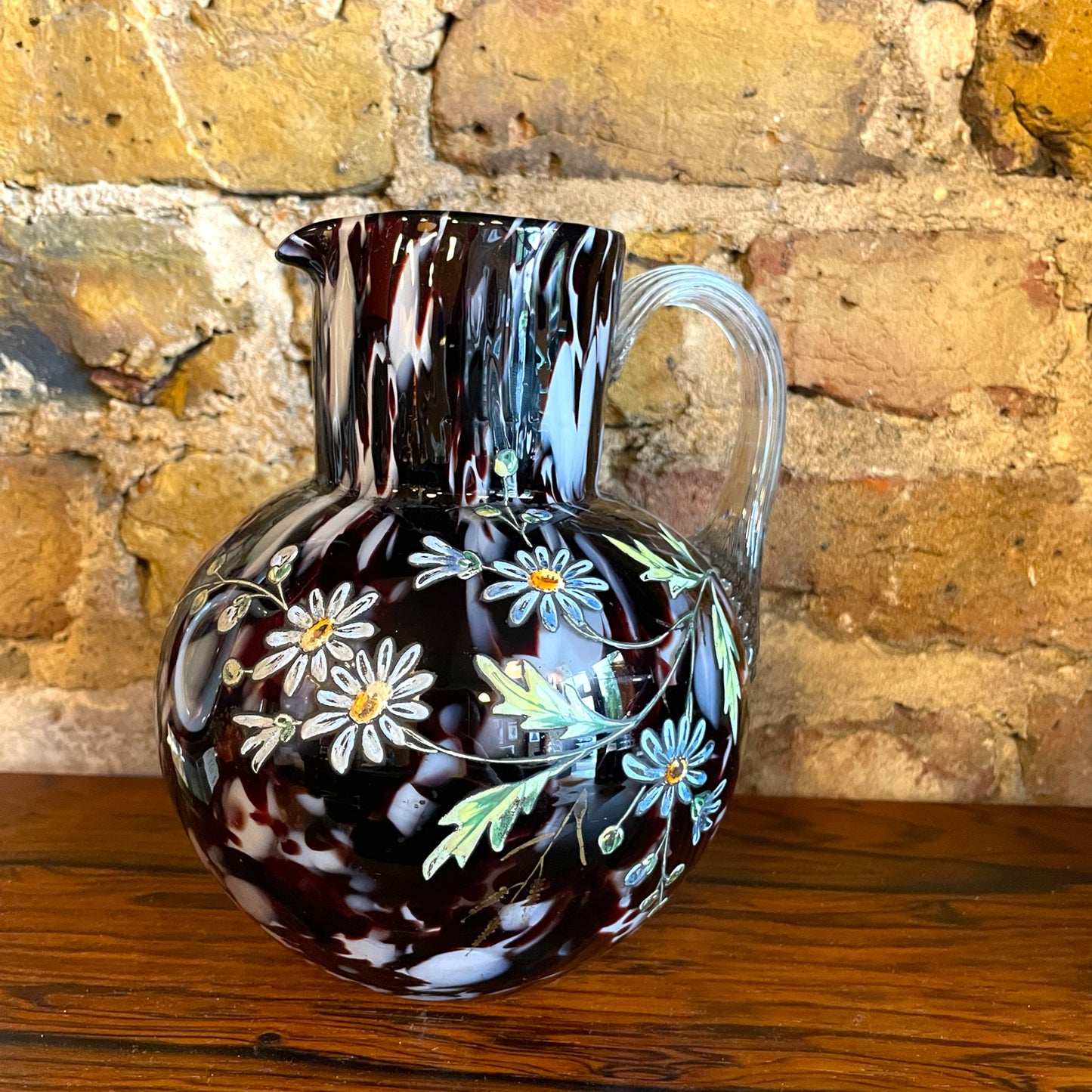 Hand Painted Mottled Jug