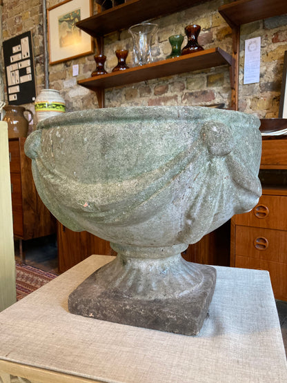 Weathered Stone Urn Planter