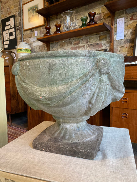 Weathered Stone Urn Planter