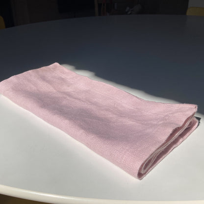 Pink Linen Runner