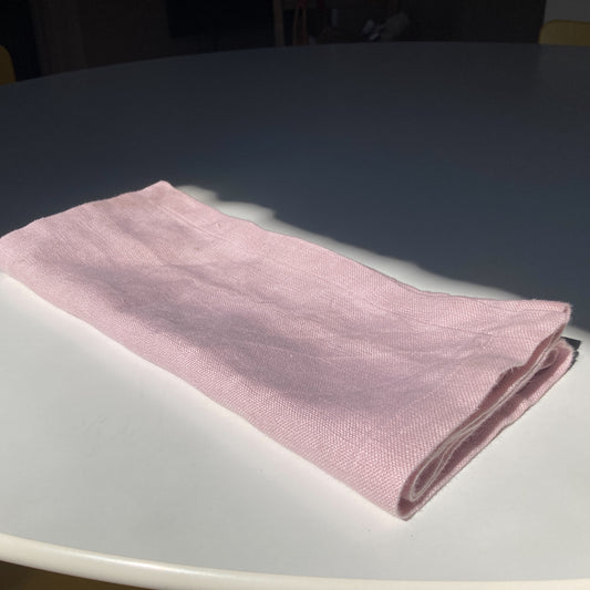 Pink Linen Runner