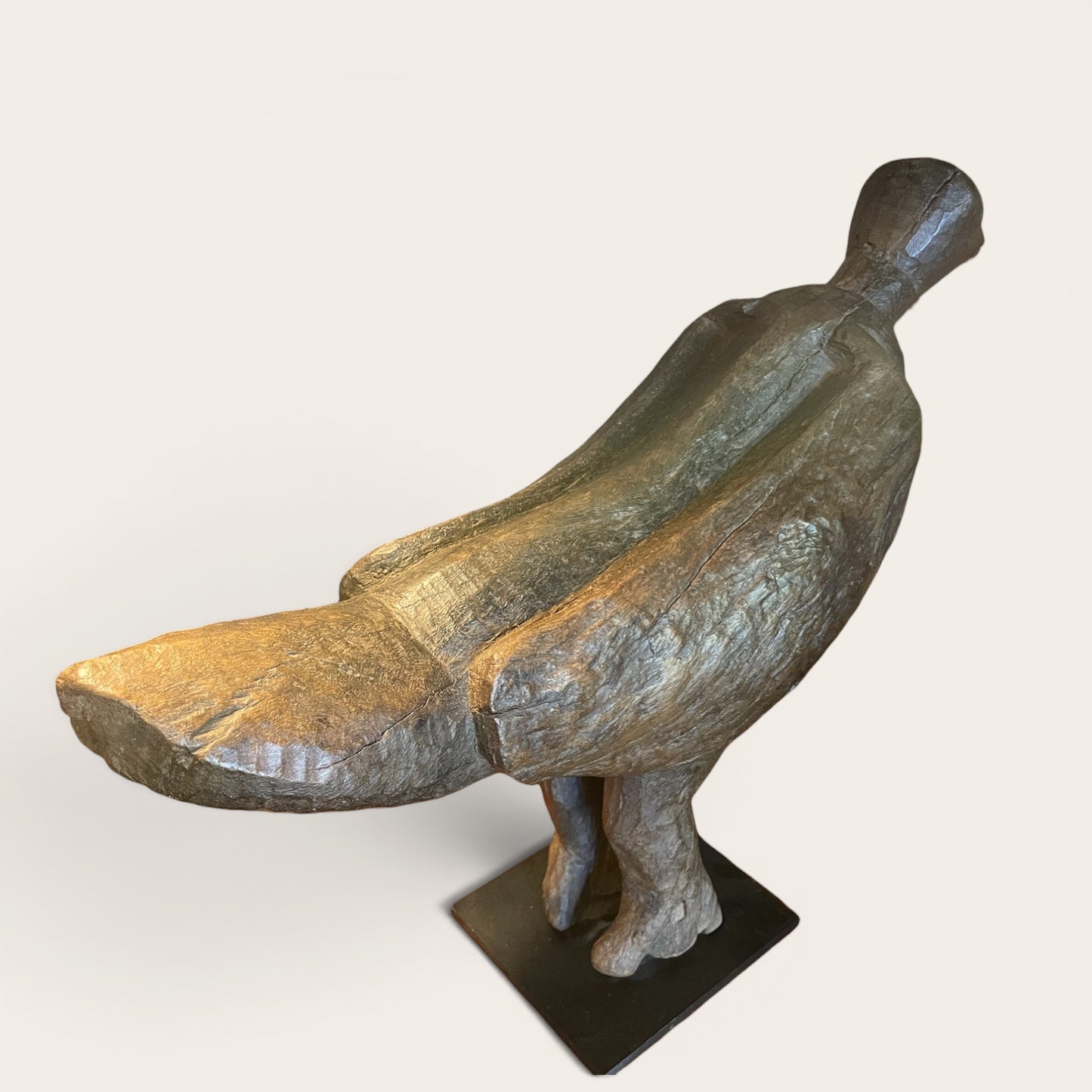 Carved African Bird Sculpture