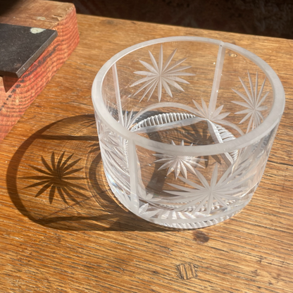 Vintage Cut Glass Bowl