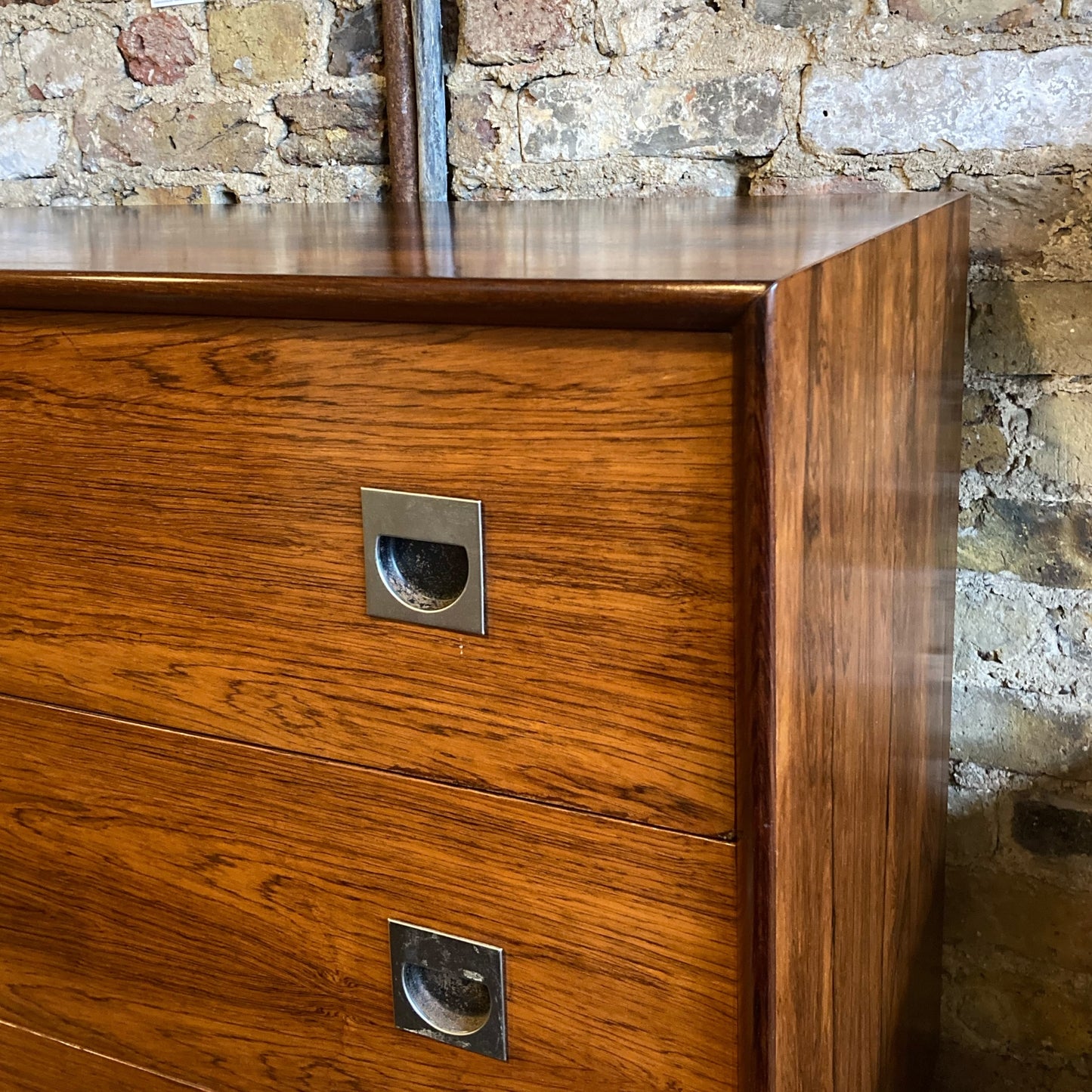Vintage Rosewood Chest Of Drawers