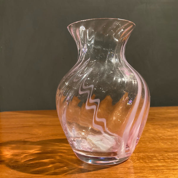 Caithness Pink Swirl Vase