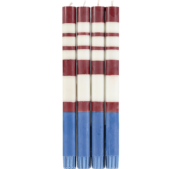 Striped Candle (Set Of 4)