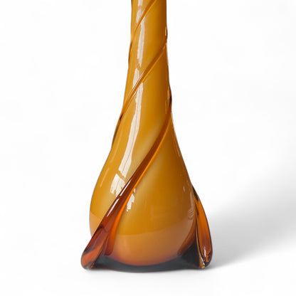 Italian Empoli Amber Vase