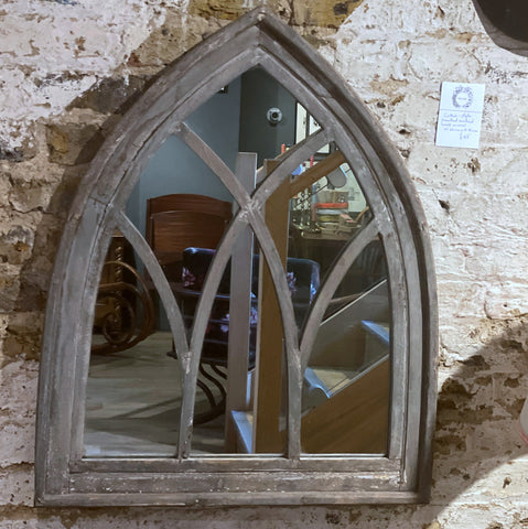 Gothic-Style Painted Mirror