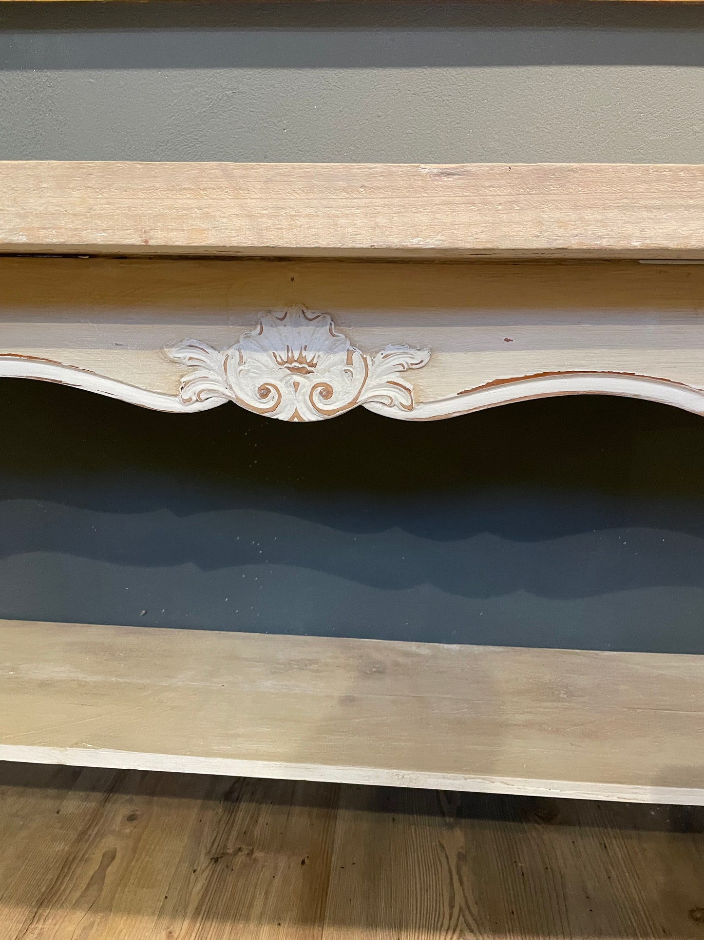 Carved Pine Console Table
