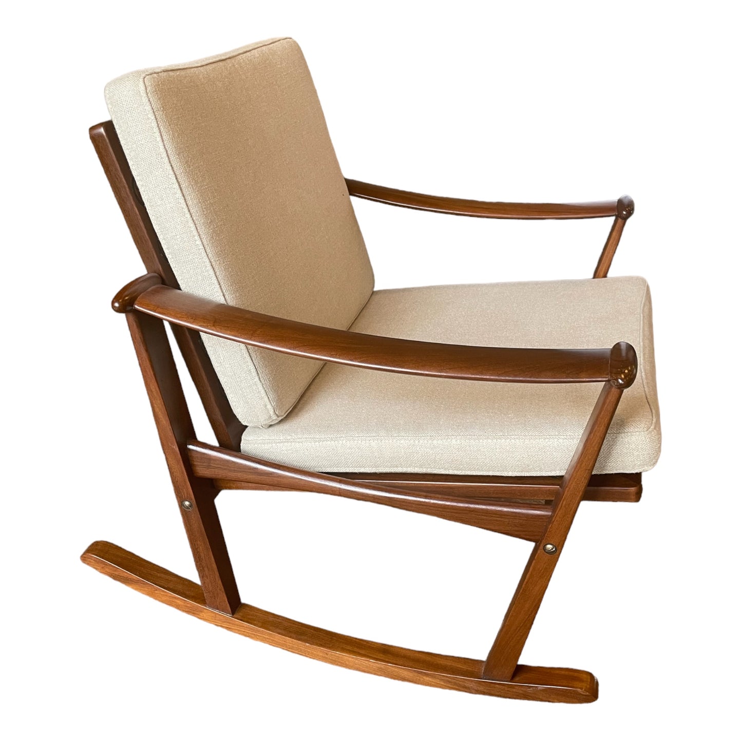 M Nissen Midcentury Spade rocking chair