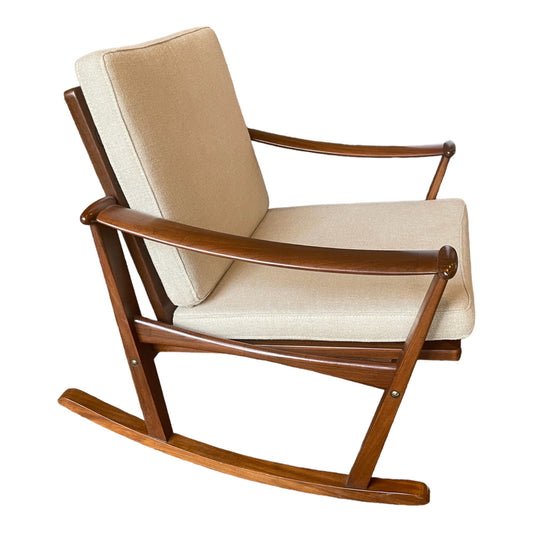 M Nissen Midcentury Spade rocking chair