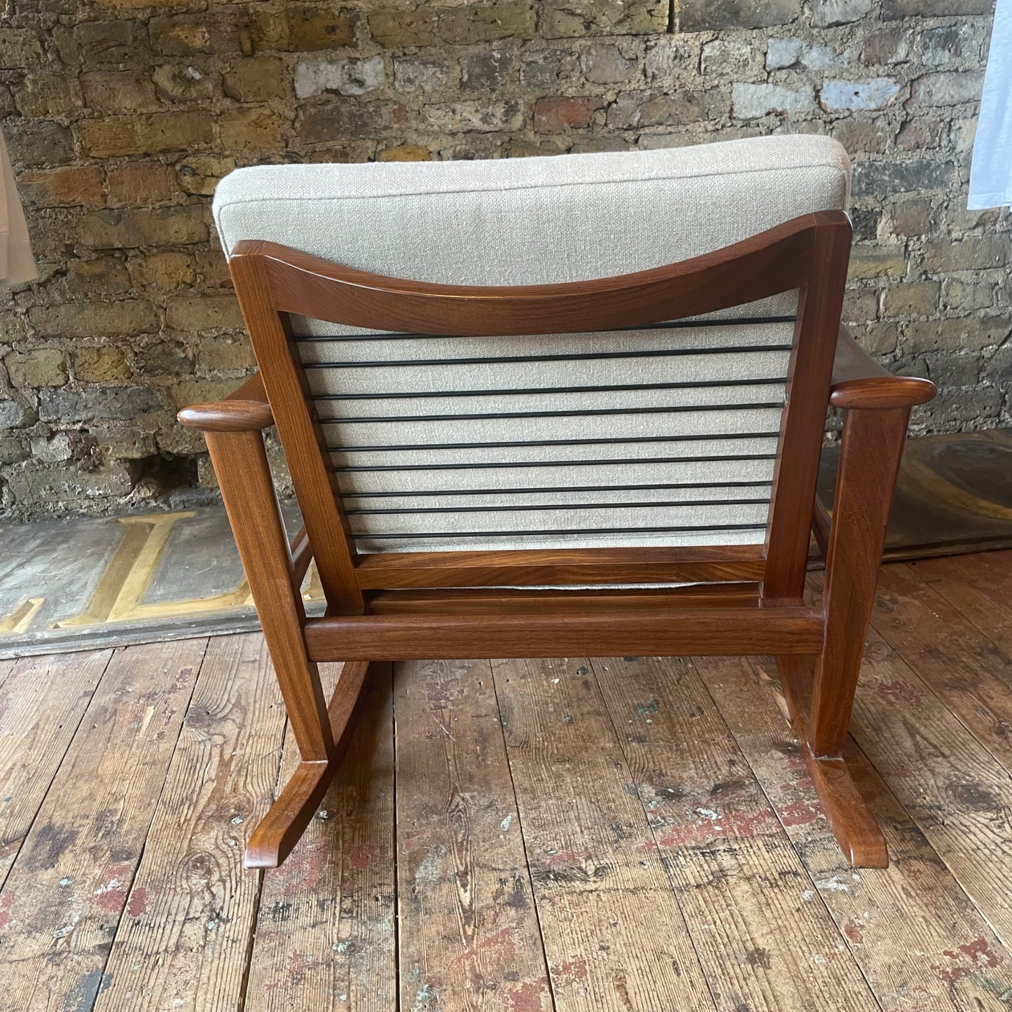 M Nissen Midcentury Spade rocking chair