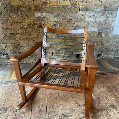 M Nissen Midcentury Spade rocking chair