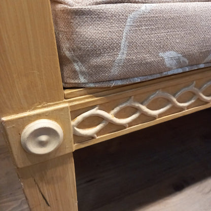 Yellow Painted Hall Bench