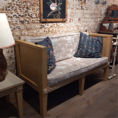 Yellow Painted Hall Bench