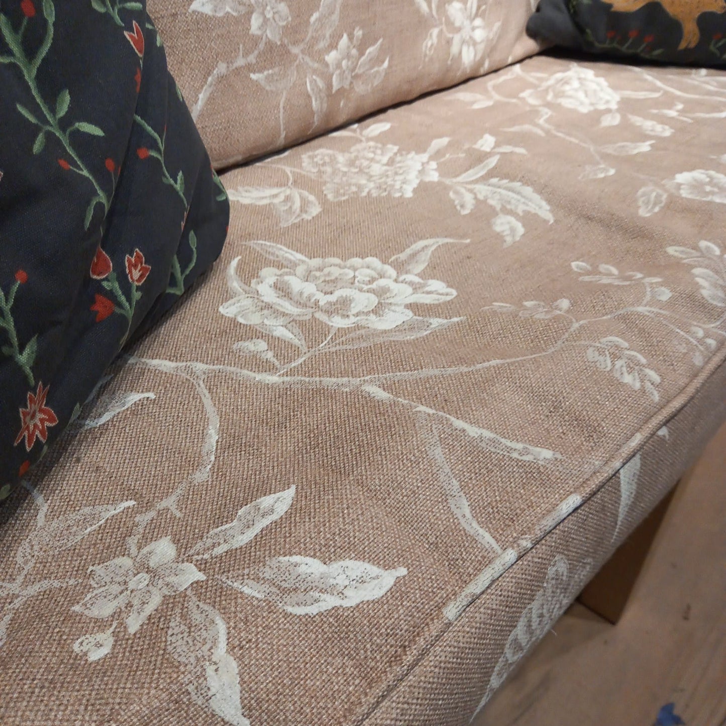 Yellow Painted Hall Bench