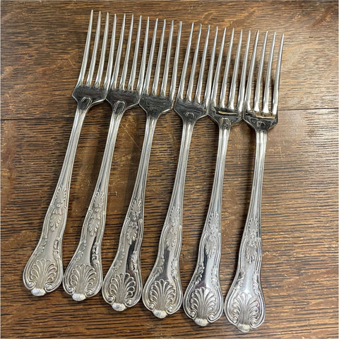 6 Ryals Silver Plated Forks - Silver