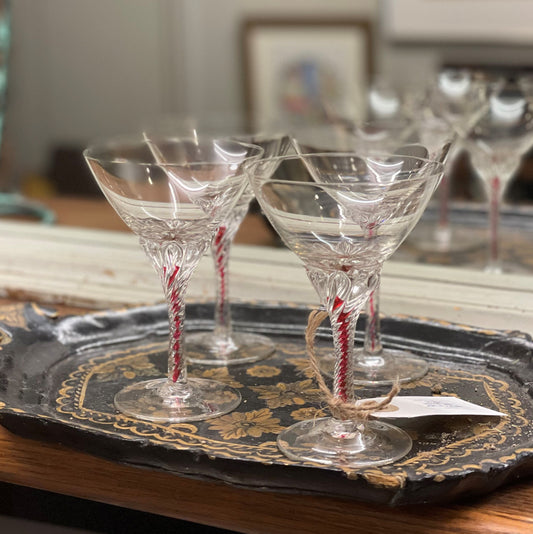 Set Of 3 Air Twist Glasses