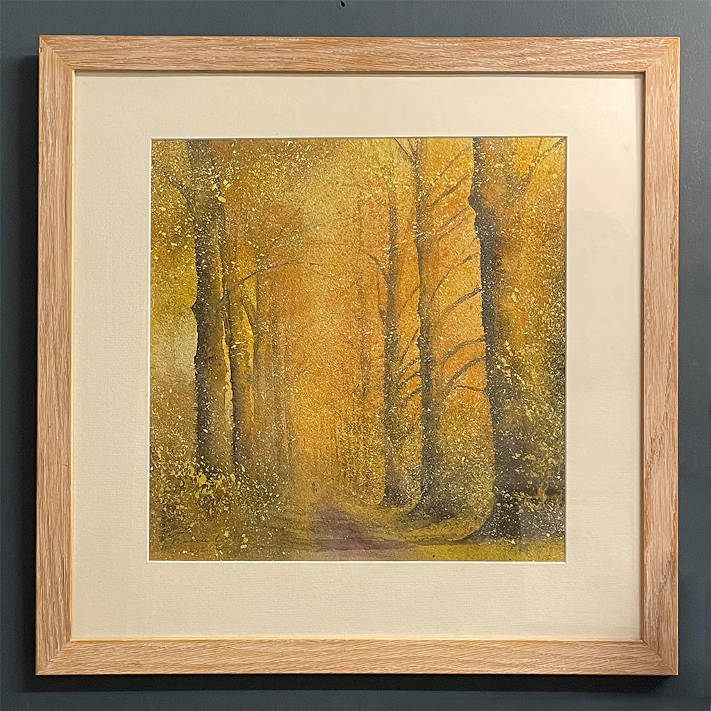 Autumn Lane Watercolour