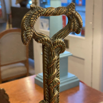 Brass Flower Basket Doorstop