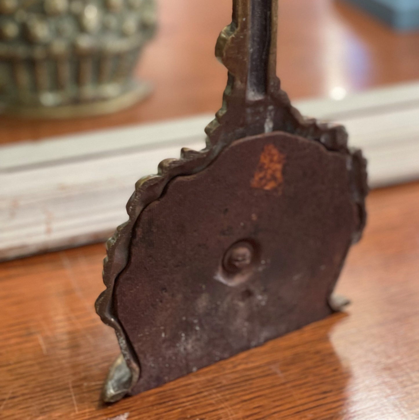 Brass Flower Basket Doorstop