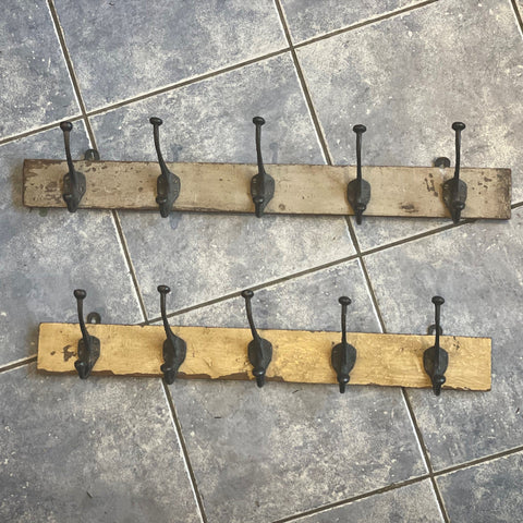 Rustic Five-Hook Coat Rack