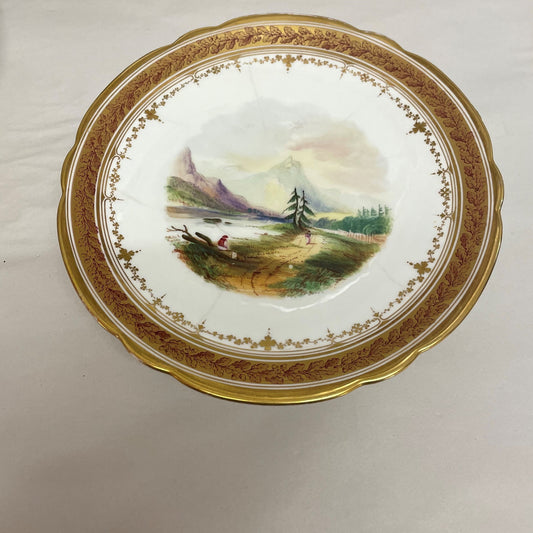 Hand Painted Comport