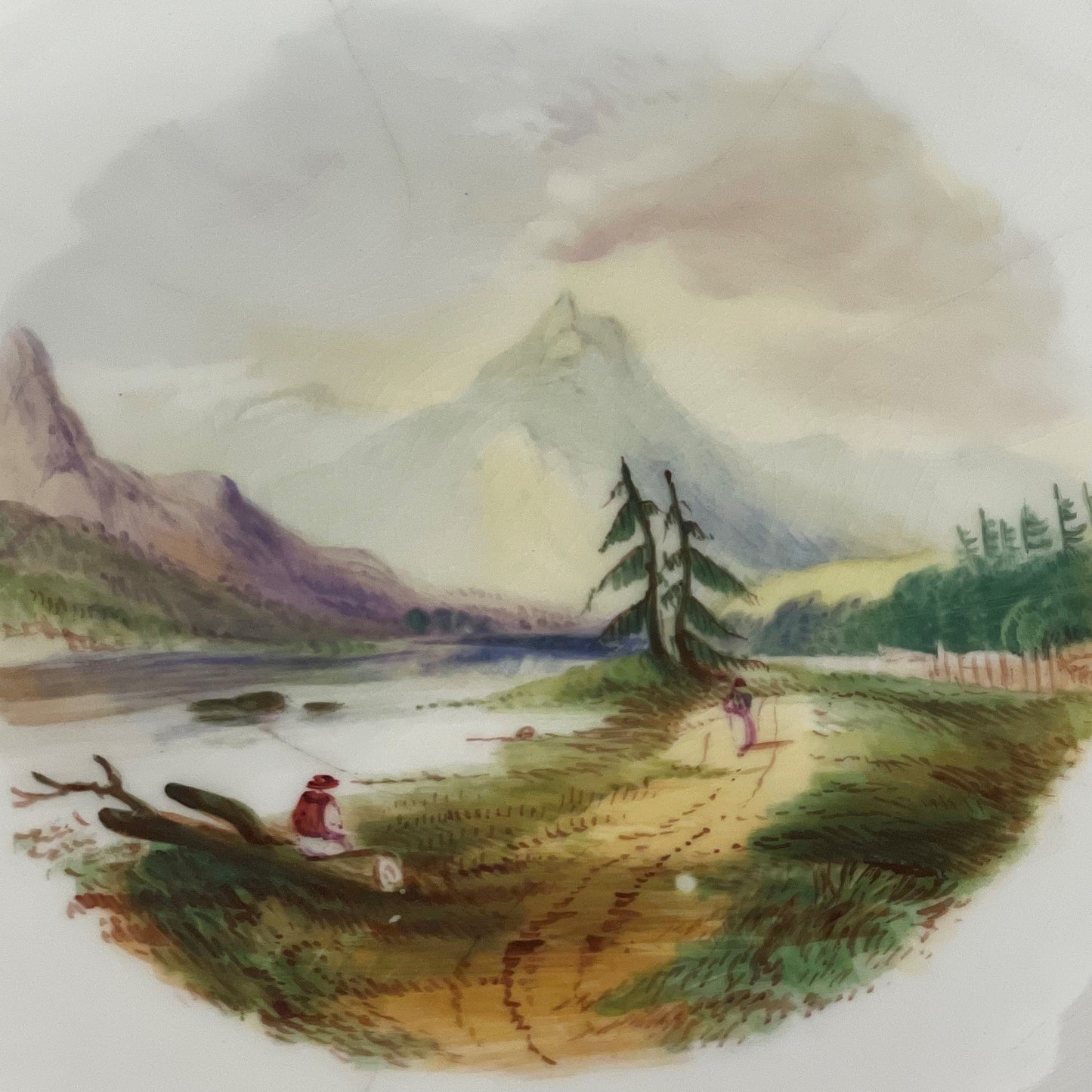 Hand Painted Comport