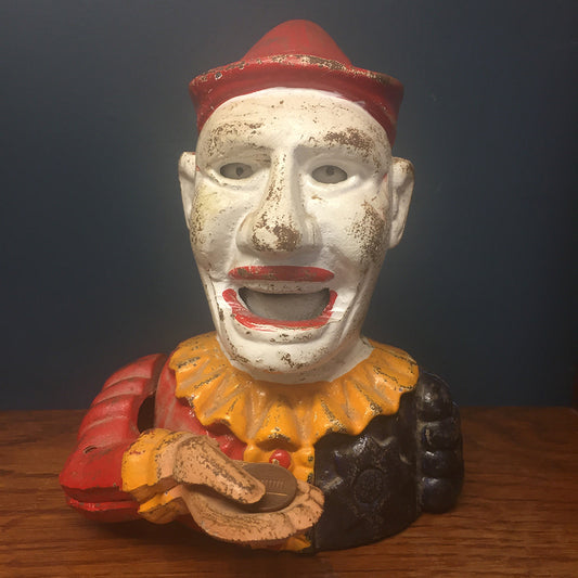 Cast Iron Jester Money Box