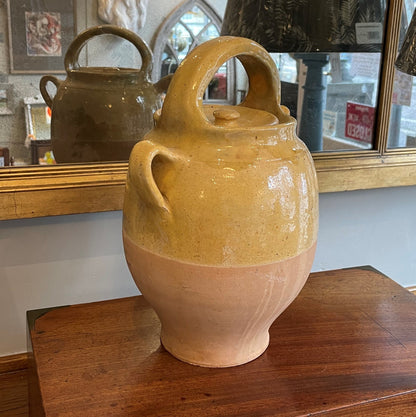 French Olive Oil Ceramic Jug